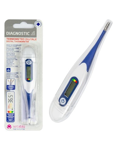 setablu termometro elettronico digitale - custodia rigida - punta flessibile: tuttocasashop.it: igiene e cura della persona