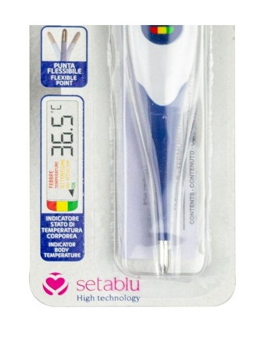 setablu termometro elettronico digitale - custodia rigida - punta flessibile: tuttocasashop.it: igiene e cura della persona
