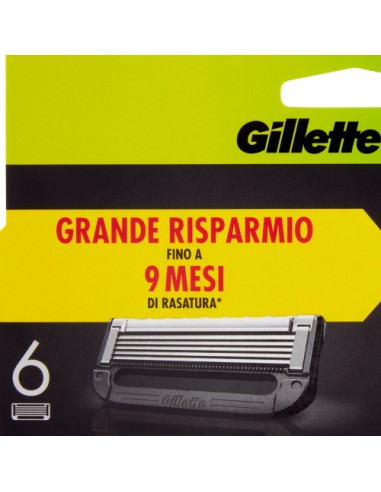 gillette labs 6 testine ricambio per rasoio gillette labs: tuttocasashop.it: igiene e cura della persona