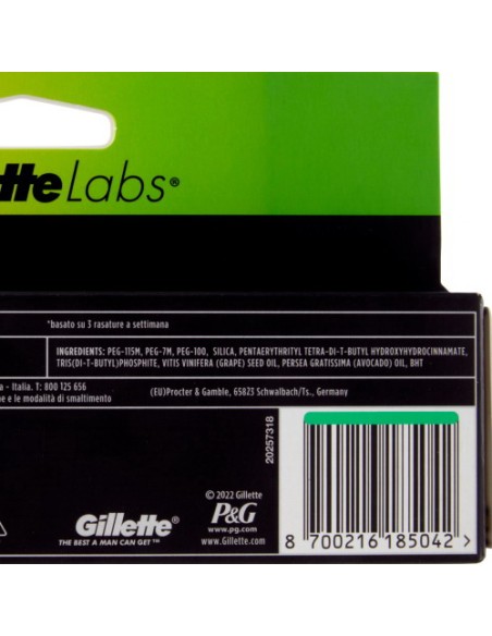 gillette labs 6 testine ricambio per rasoio gillette labs: tuttocasashop.it: igiene e cura della persona