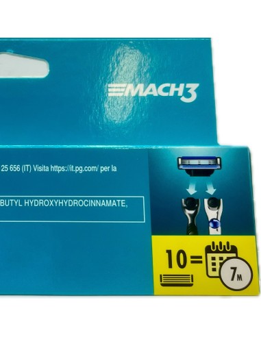 gillette mach3 10 testine ricambio per rasoio mach3: tuttocasashop.it: igiene e cura della persona