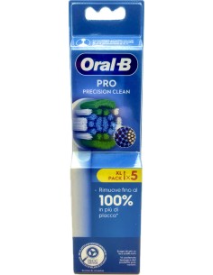 oral-b pro precision clean 5 testine ricambio per spazzolino elettrico: tuttocasashop.it: igiene e cura della persona