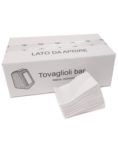 tovaglioli bar monovelo 17x17cm veline monovelo dispenser bar - t2000 1.2kg: tuttocasashop.it: carta & monouso