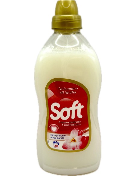 soft ammorbidente concentrato 30 lavaggi 750ml - gelsomino di sicilia: tuttocasashop.it: prodotti per bucato e tessuti