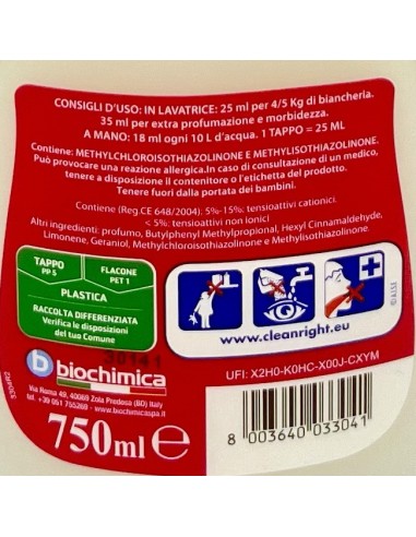 soft ammorbidente concentrato 30 lavaggi 750ml - gelsomino di sicilia: tuttocasashop.it: prodotti per bucato e tessuti