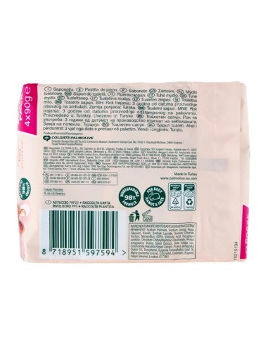 palmolive saponetta - 90 grammi - 4 pezzi - latte di mandorla: tuttocasashop.it: igiene e cura della persona