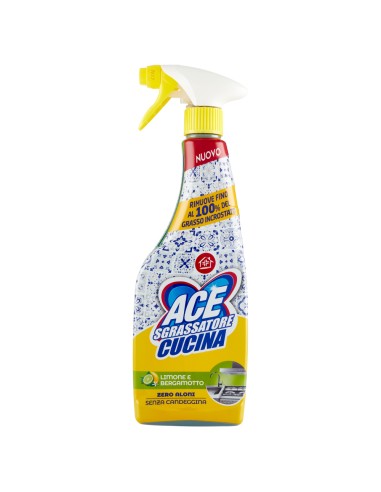 ace sgrassatore cucina spray 600ml - senza candeggina - zero aloni: tuttocasashop.it: pulizia e cura della casa