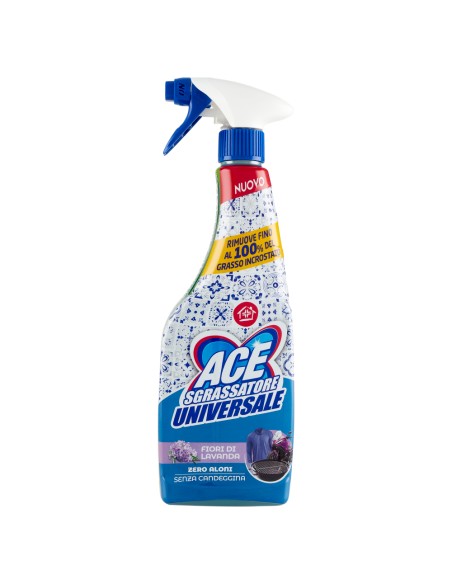 ace sgrassatore universale spray 600ml - senza candeggina - fiori di lavanda: tuttocasashop.it: pulizia e cura della casa