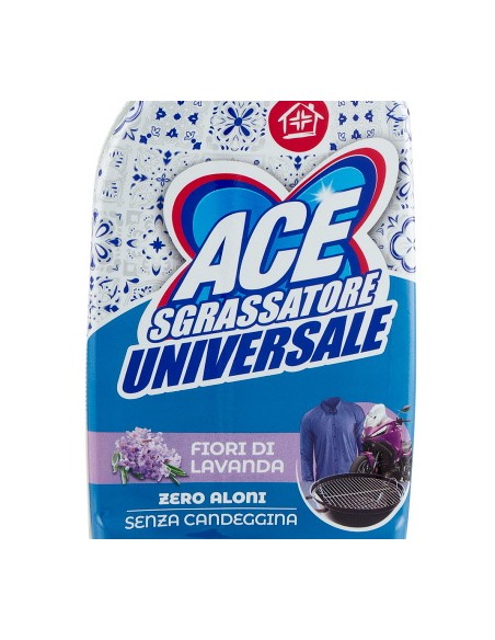 ace sgrassatore universale spray 600ml - senza candeggina - fiori di lavanda: tuttocasashop.it: pulizia e cura della casa