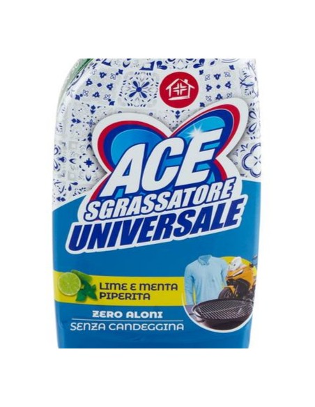 ace sgrassatore universale spray 600ml - senza candeggina - limone bergamott: tuttocasashop.it: pulizia e cura della casa