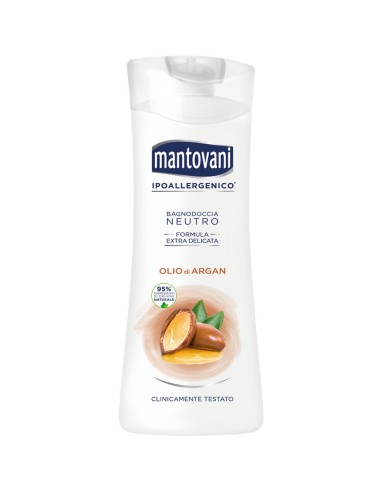 mantovani bagnoschiuma 400ml - neutro - olio di argan: tuttocasashop.it: igiene e cura della persona