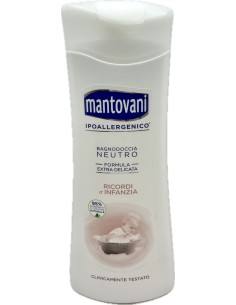 mantovani bagnoschiuma 400ml - neutro ultradelicato - ricordi d'infanzia: tuttocasashop.it: igiene e cura della persona