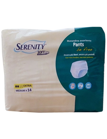 serenity softdry pants be free mutandine assorbenti extra 14 pezzi - medium: tuttocasashop.it: igiene e cura della persona