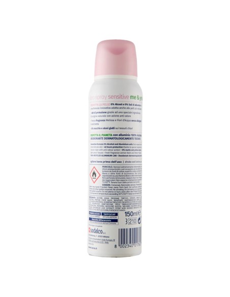 lycia deodorante spray 150ml - me & you - 48h - no alcool - senza sali: tuttocasashop.it: igiene e cura della persona