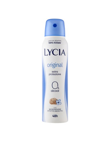 lycia deodorante spray 150ml - original - 48h - no alcool: tuttocasashop.it: igiene e cura della persona