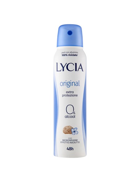lycia deodorante spray 150ml - original - 48h - no alcool: tuttocasashop.it: igiene e cura della persona