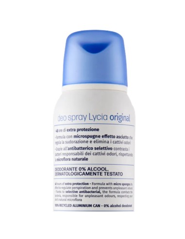 lycia deodorante spray 150ml - original - 48h - no alcool: tuttocasashop.it: igiene e cura della persona