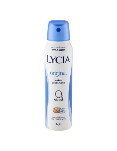 lycia deodorante spray 150ml - original - 48h - no alcool: tuttocasashop.it: igiene e cura della persona