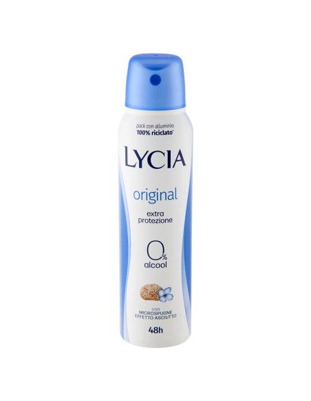 lycia deodorante spray 150ml - original - 48h - no alcool: tuttocasashop.it: igiene e cura della persona