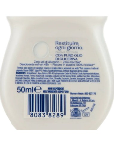 neutro roberts deodorante roll-on - 50ml - fresco - classico: tuttocasashop.it: igiene e cura della persona
