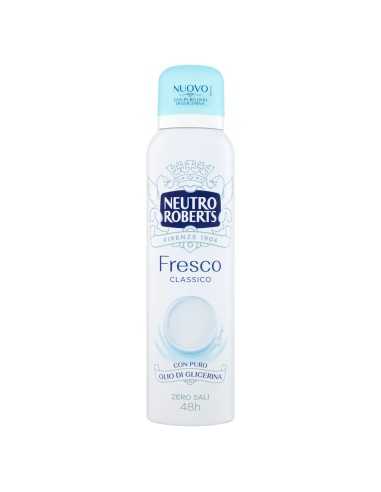 neutro roberts deodorante spray 150ml - fresco - classico: tuttocasashop.it: igiene e cura della persona