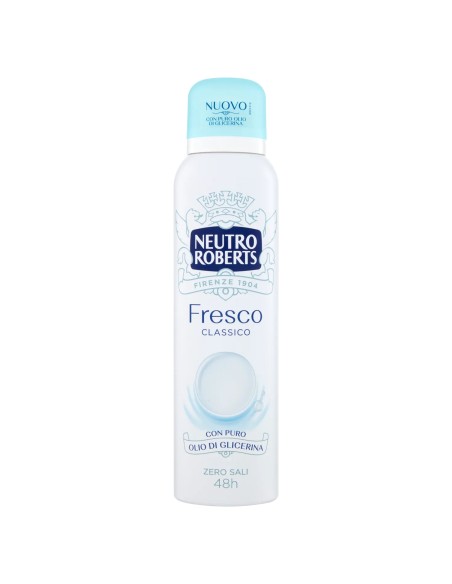 neutro roberts deodorante spray 150ml - fresco - classico: tuttocasashop.it: igiene e cura della persona