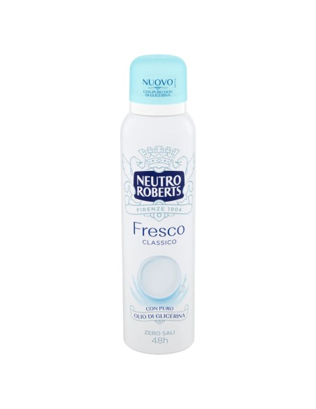 neutro roberts deodorante spray 150ml - fresco - classico: tuttocasashop.it: igiene e cura della persona