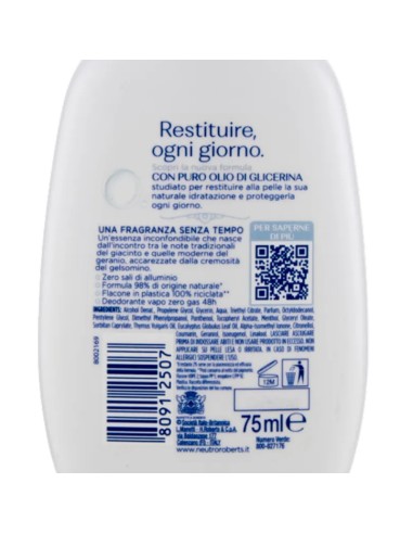 neutro roberts deodorante vapo no gas - 75ml - fresco - classico: tuttocasashop.it: igiene e cura della persona