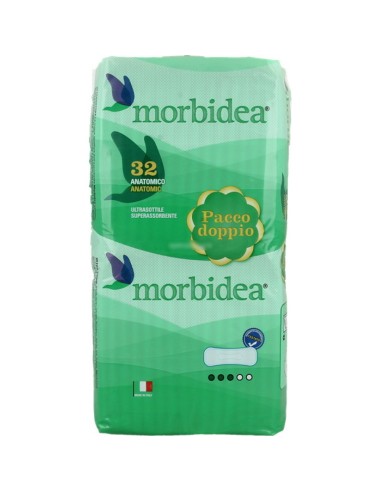 morbidea assorbenti ultra - pacco doppio - 32 pezzi - anatomici: tuttocasashop.it: igiene e cura della persona