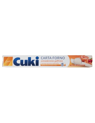 cuki carta da forno larghezza 33cm rotolo da 6m - goffrata - antiaderente: tuttocasashop.it: carta & monouso