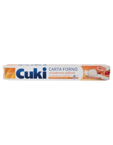 cuki carta da forno larghezza 33cm rotolo da 6m - goffrata - antiaderente: tuttocasashop.it: carta & monouso