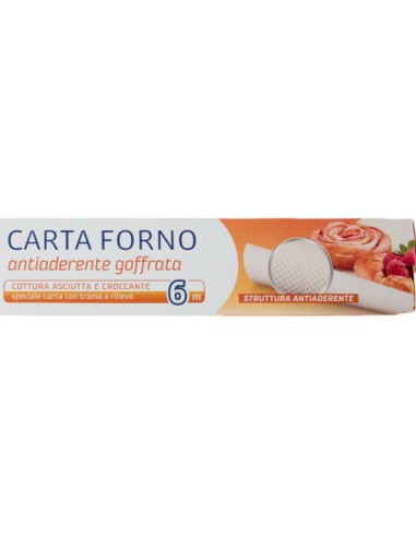 cuki carta da forno larghezza 33cm rotolo da 6m - goffrata - antiaderente: tuttocasashop.it: carta & monouso