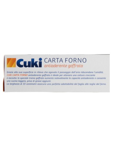 cuki carta da forno larghezza 33cm rotolo da 6m - goffrata - antiaderente: tuttocasashop.it: carta & monouso