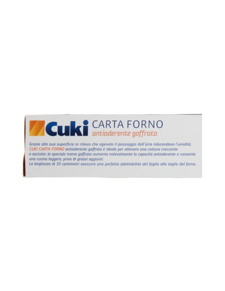 cuki carta da forno larghezza 33cm rotolo da 6m - goffrata - antiaderente: tuttocasashop.it: carta & monouso