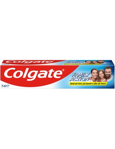 colgate dentifricio 75ml family action - denti forti e bianchi alito fresco: tuttocasashop.it: igiene e cura della persona