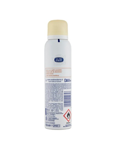 neutro roberts deodorante spray 150ml - pelle sensibile - con avena lenitiva: tuttocasashop.it: igiene e cura della persona