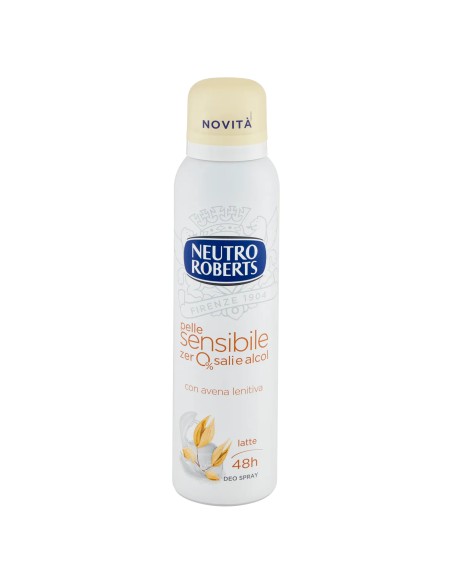 neutro roberts deodorante spray 150ml - pelle sensibile - con avena lenitiva: tuttocasashop.it: igiene e cura della persona