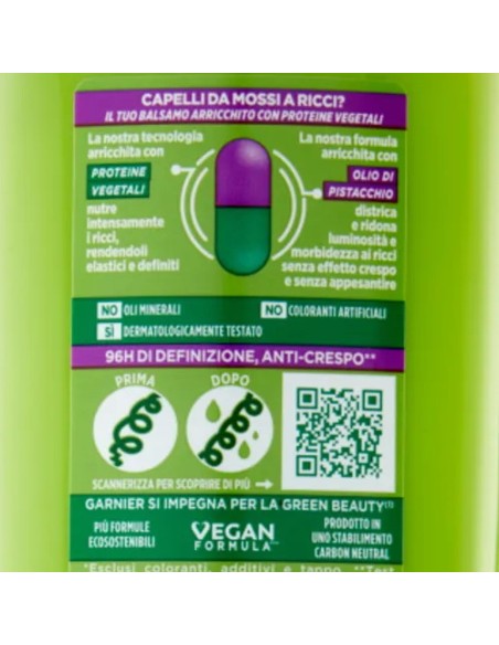 fructis balsamo per capelli - 200ml - hydra ricci - capelli ricci: tuttocasashop.it: igiene e cura della persona