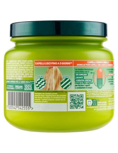 fructis maschera capelli 320ml - hydra liss & shine - ultra lisciante: tuttocasashop.it: igiene e cura della persona