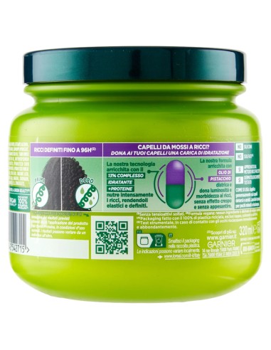 fructis maschera capelli 320ml - hydra ricci - capelli ricci ultra idratante: tuttocasashop.it: igiene e cura della persona