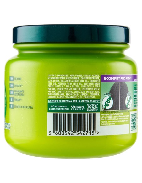 fructis maschera capelli 320ml - hydra ricci - capelli ricci ultra idratante: tuttocasashop.it: igiene e cura della persona