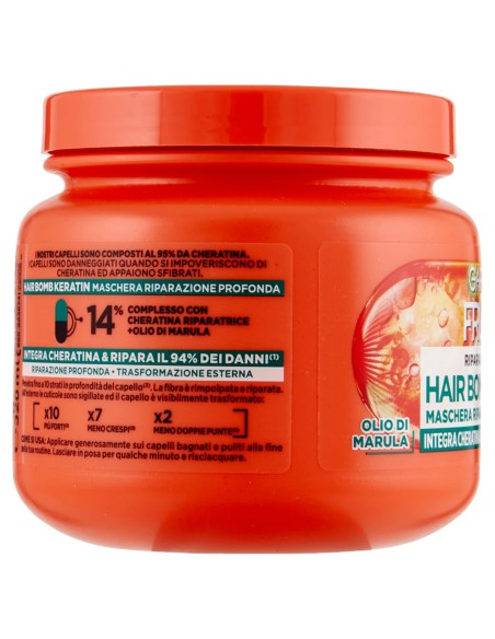 fructis maschera capelli 320ml - ripara & rinforza - riparazione profonda: tuttocasashop.it: igiene e cura della persona