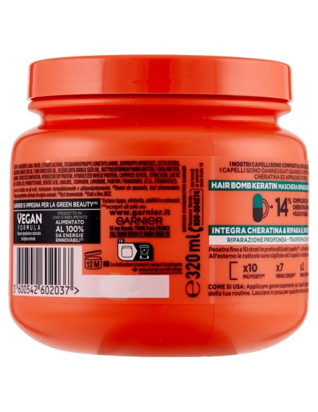 fructis maschera capelli 320ml - ripara & rinforza - riparazione profonda: tuttocasashop.it: igiene e cura della persona