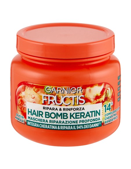 fructis maschera capelli 320ml - ripara & rinforza - riparazione profonda: tuttocasashop.it: igiene e cura della persona