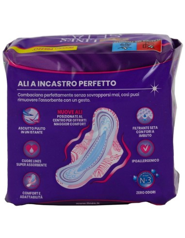 lines seta ultra assorbenti - 9 pezzi - lungo con ali: tuttocasashop.it: igiene e cura della persona