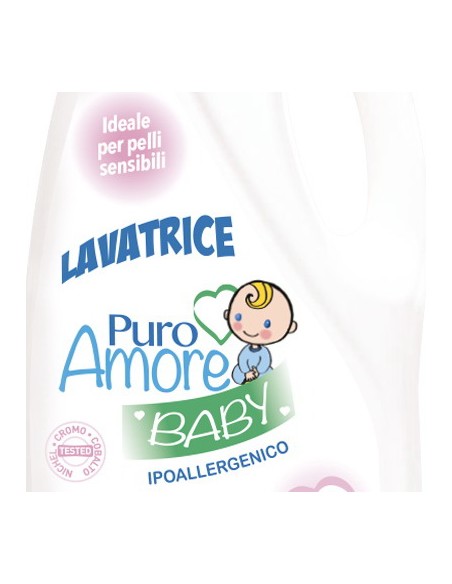 puro amore detersivo lavatrice 30 lavaggi 1500ml - baby ipoallergenico: tuttocasashop.it: prodotti per bucato e tessuti