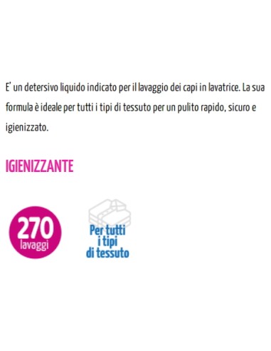 puro amore detersivo liquido lavatrice 45 lavaggi 2025ml - igienizzante rosa: tuttocasashop.it: prodotti per bucato e tessuti
