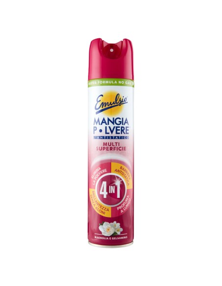 emulsio mangiapolvere l'antistatico spray 4in1 300ml - magnolia e gelsomino: tuttocasashop.it: pulizia e cura della casa