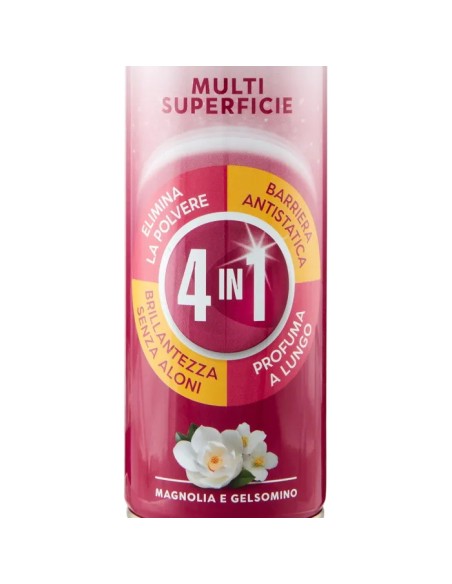 emulsio mangiapolvere l'antistatico spray 4in1 300ml - magnolia e gelsomino: tuttocasashop.it: pulizia e cura della casa