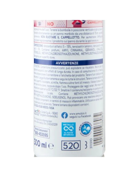 emulsio mangiapolvere l'antistatico spray 4in1 300ml - magnolia e gelsomino: tuttocasashop.it: pulizia e cura della casa
